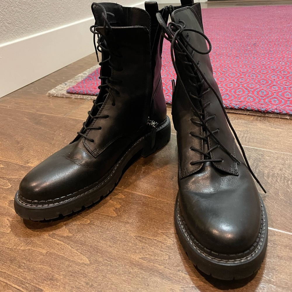 Sam Edelman Lex Combat Boots Black size 9
